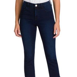 JEN7 High Waist Fringe Hem Ankle Skinny Jeans Size 4